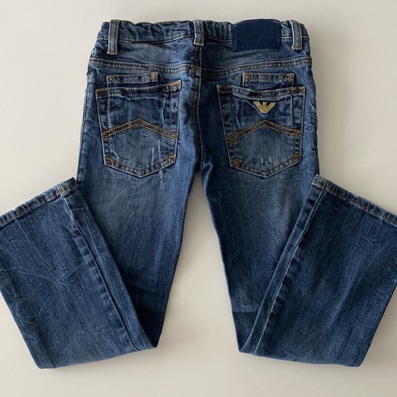 Armani Junior Girls Blue Jeans New - Picture 2 of 7